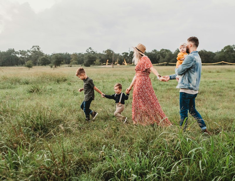 Vintage family camera and photos